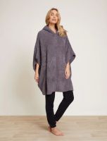 Блузон Barefoot Dreams THE COZY с капюшоном темно-серый, трикотаж, 100% полиэстер, размер S