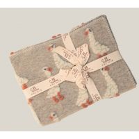 Плед детский LITTLE BEIGE DUCK 75x100, серый, шерсть 80% полиэстер 20%, 450гр