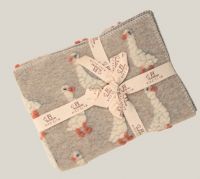 Плед детский LITTLE BEIGE DUCK 75x100, серый, шерсть 80% полиэстер 20%, 450гр