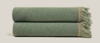 Плед Frati SOFT BAMBOO MOSS с тесьмой Matisse зеленый, 160х200 бамбук 40% полиэстер 60%, 900г