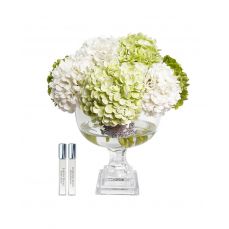 Букет гортензий COTE NOIRE Provence Hydrangea зеленый, 2 спрея по 10 мл, серебряный декор PHB01L
