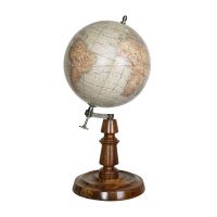 Глобус 19 век, AUTHENTIC MODELS диам 18 Н 31 см, латунь