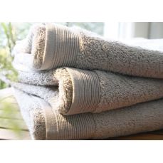 Полотенце 100x150 см perle серый хлопок 600 гр/м2 Blanc des Vosges
