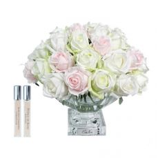 Букет гортензий Cote Noire Grand summer hydrangeas, розовый, 2 спрея по 10 мл, золотой декор GSH03