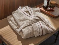 Халат Blanc des Vosges PLAISANCE SABLE бежевый M хлопок махра 420 гр