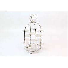 Подставка Fancy CAKE STAND для пирожных, никель, 24.5x425 см