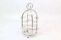 Подставка Fancy CAKE STAND для пирожных, никель, D24,5x42,5h