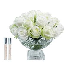Букет COTE NOIRE CENTERPIECE ROSE BUDS из бутонов роз, зеленый и белый, 2 спрея по 10 мл