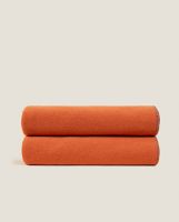 Плед Frati SOFT VISCOSE TERRACOTTA оранжевый 220x260 см, вискоза 30% полиэстер 70%, 510г