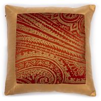 Подушка декоративная Art&Decor на молнии, 40х40, 100% шелк, ручная шелкография