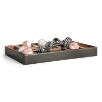 Настольная игра AUTHENTIC MODELS Venetian Tic-Tac-Toe 14х33 Н 3,6 см, МДФ, шпон вишни, стекло