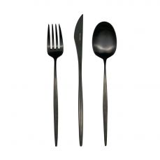Набор столовых приборов на 6 персон 24 прибора Belo Inox SPIRIT BLACK