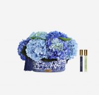 Букет гортензий Cote Noire Chinoiserie hydrangeas bleu, 2 спрея по 10 мл, 33 x 25 x 22