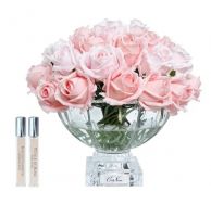 Диффузор-букет COTE NOIRE CENTERPIECE ROSE BUDS из бутонов роз, микс розовый, 2 спрея по 10 мл
