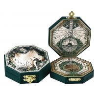 Солнечные часы Hemisferium Papel Octagonal 7,3 х Н 2см, бронза