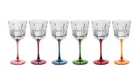 Набор бокалов для вина 6 шт Cre Art INCONTRO STEMWARE, хрусталь, 21.5 см
