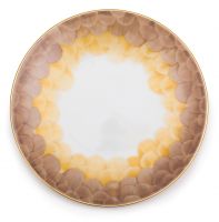 Тарелка десертная Marie Daage Cercle D'Ecailles диаметр 21,5 см Н 2,3 см Лиможский фарфор, ручная роспись