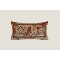 Подушка Frati BIRDS OF PARADISE BEIGE бежевый 30х60 велюр, полиэстер