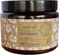 Соль Mas du Roseau LAVANDIN ароматическая для интерьера 500 гр, аромат лаванда
