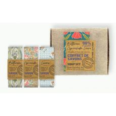 Мыло твердое Mas du Roseau COFFRET 1 набор 3 штx100 гр Betterave + Cynorrhodon + Lierre
