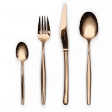 Набор столовых приборов Belo Inox BALI bronze сталь 18/10, цвет медный, 24 предмета