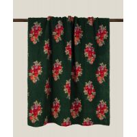 Плед MARY FLOWER GREEN 150x200 шерсть 55% полиэстер 45%, 1070г