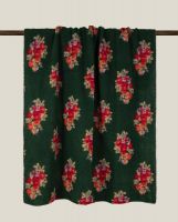 Плед MARY FLOWER GREEN 150x200 шерсть 55% полиэстер 45%, 1070г