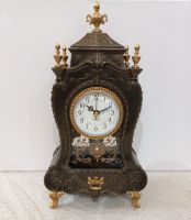 Музыкальная шкатулка Каминные часы 17x9x32, цвет золотой, часы на батарейках , при открывании ящика играет мелодия 'Волшебная флейта' Моцарт