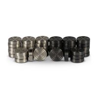 Набор шашек AUTHENTIC MODELS черный с серебром 18х8 Н 4 см
