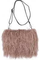 Сумка-муфта Natures Collection JASMIN BAG Stucco sand розовый 19/26, козий мех 30/4