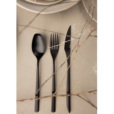 Набор столовых приборов на 6 персон 24 прибора Belo Inox OBELISKO MATE BLACK