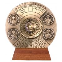 Вечный календарь диам 9 см Hemisferium Perpetual Calendar , бронза