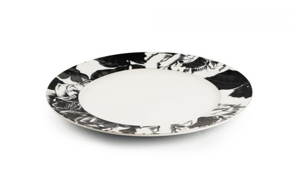 Тарелка Tunisie Porcelaine Черный Базилик 27 см 