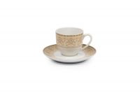 Кофейная пара Tunisie Porcelaine Tiffany Or 10 см 6103510 1785