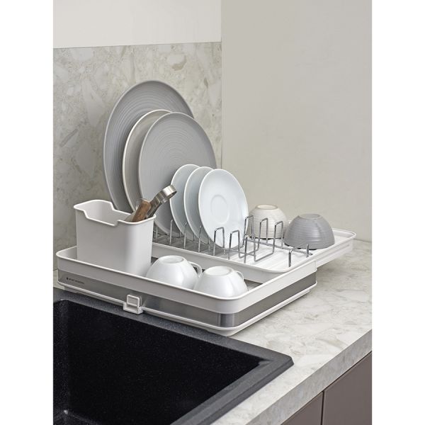 Сушилка для посуды atle раздвижная большая, белая Smart Solutions