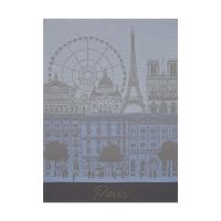 Полотенце для посуды  60х80 см, 100%хлопок, серое, PARIS PANORAMA     (1)     22744