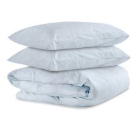 Комплект постельного белья из перкаля с принтом 'Свежесть леса' из коллекции russian north, 200х220 см Tkano