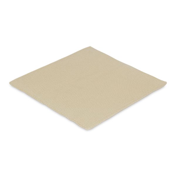 Набор из трех вязаных салфеток для уборки и мытья посуды бежевого и оливкого цветов из коллекции essential, 28х28 см Tkano