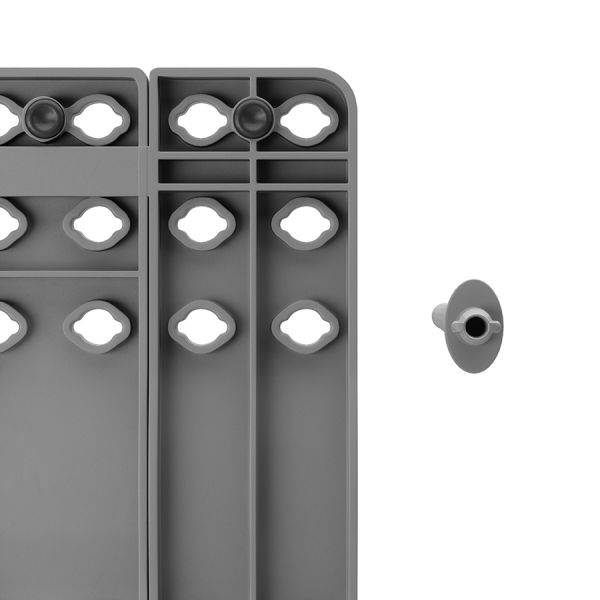 Органайзер для посуды и столовых приборов peggy, 20х55 см, серый, Umbra, 1022265-149
