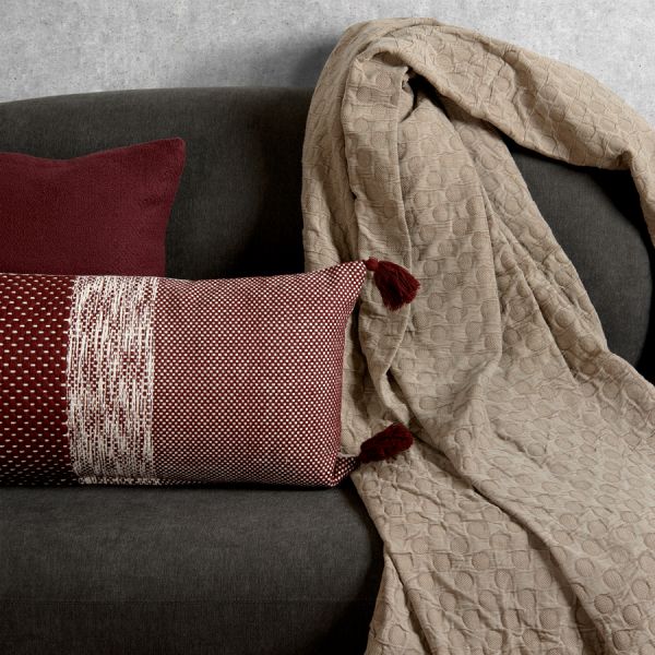 Покрывало из стираного хлопка бежевого цвета из коллекции essential, 230х250 см Tkano