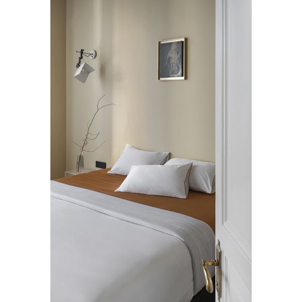 Комплект постельного белья из сатина из коллекции meditation, caramel, 200х220 см Tkano