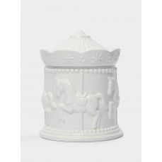 Емкость для хранения 12х15 см, керамика, молочная, Карусель, Horse ANNA LAFARG