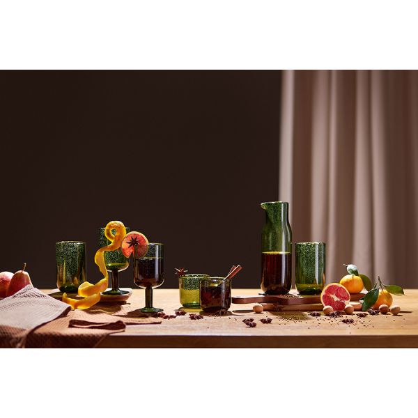 Набор бокалов для вина flowi, 410 мл, темно-зеленые, 2 шт Liberty Jones