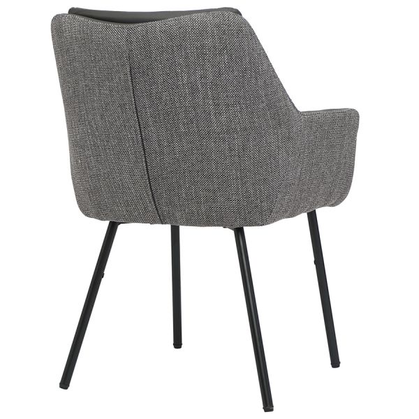 Стул allar, экокожа, рогожка, серый Bergenson Bjorn