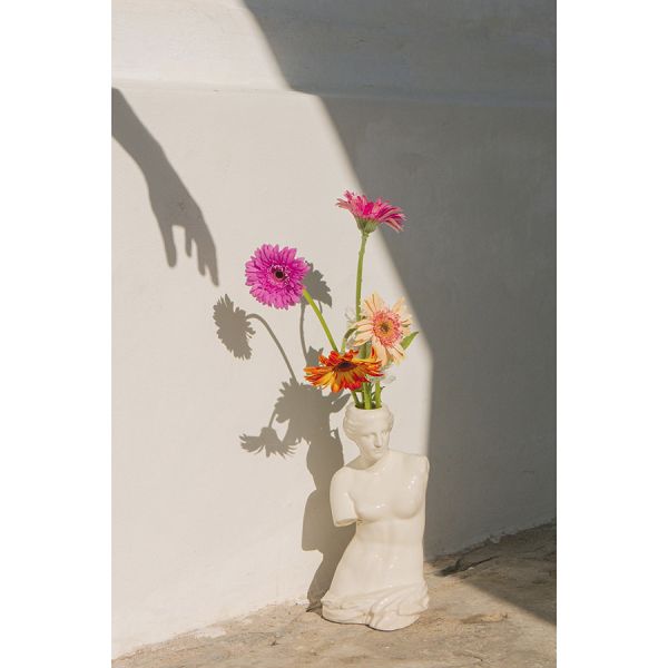 Ваза для цветов venus, 31 см, белая Doiy