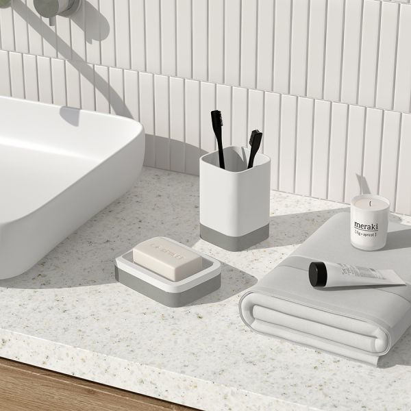 Стакан для зубных щеток tyer 470 мл, белый/серый Bergenson Bjorn Bath