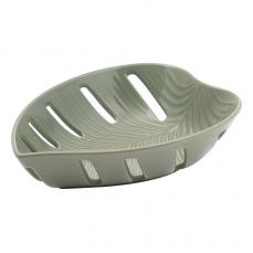 Блюдо для фруктов in the forest leaf зеленое