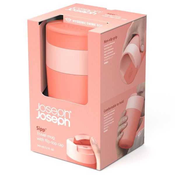Кружка sipp 340 мл коралловая