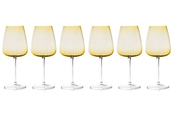 Набор бокалов для вина Opium, янтарный 0,55 л, 6 шт La Reine