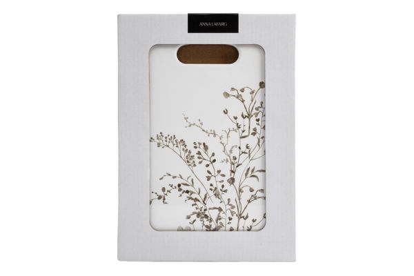 Подставка под горячее 24х17 см, керамика/пробка, белая, Осенние цветы, Florance ANNA LAFARG